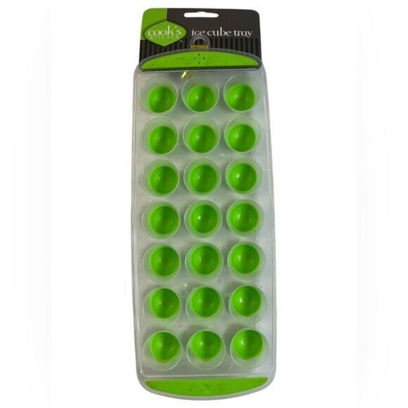 NWT Cook's Kitchen Green Ice Cube Tray - 21 Small Dome Ice Cubes or Snacks - Picture 1 of 8
